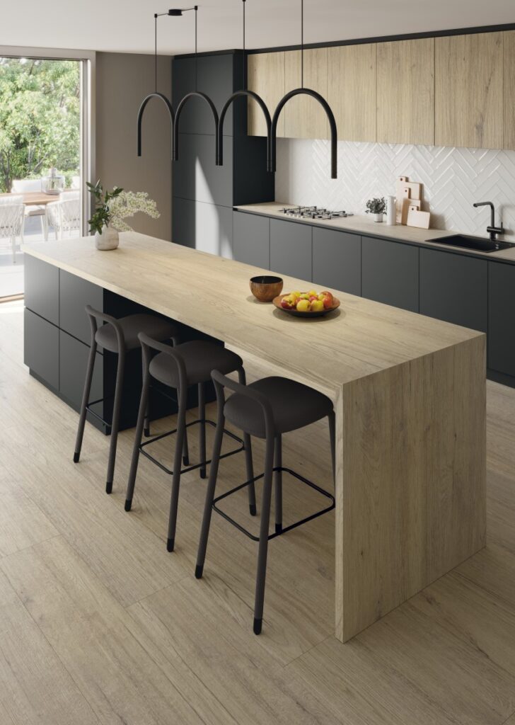encimera efecto madera